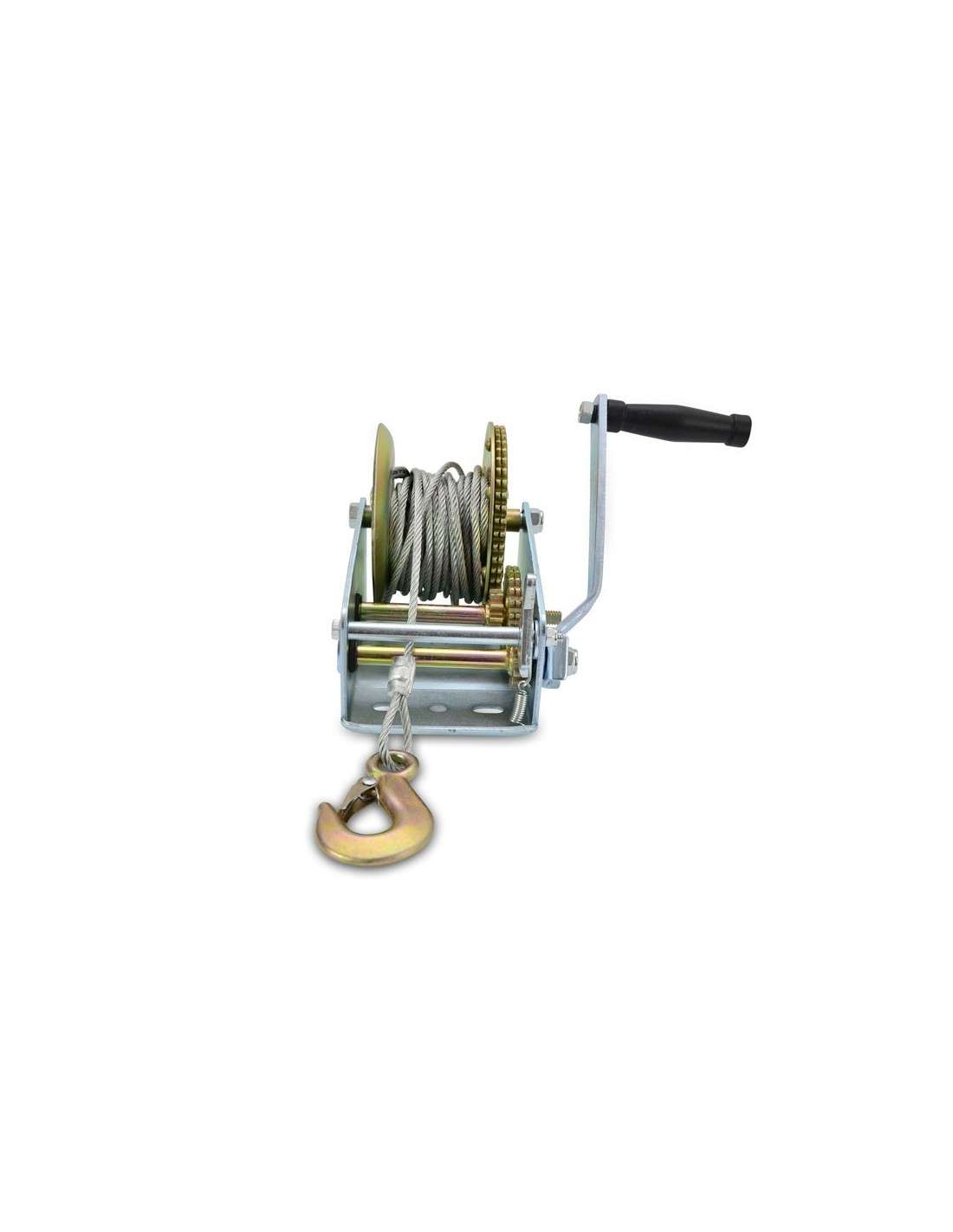 Cabrestante Manual de Arrastre 1134Kg WinchPro - Cabrestante Manual 1100kg/2500lbs, Cabrestante Manual Con Cuerda De Acero De 10m, Atv, Buggies, Remolques, Quads Y Barcos