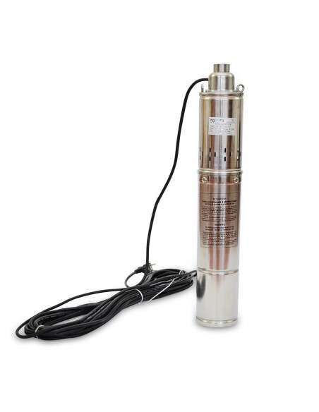 Bomba De Agua Sumergible Para Pozo Profundo, 1100W, 2.28m3/h, Acero Inoxidable, Profundidad Máxima 40m, Cable Eléctrico 15m, 2850RPM, IP68, Bomba Eléctrica 1"