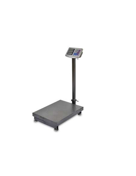 AgoraDirect - Báscula Industrial De Plataforma 500kg/100g, Plegable, Pantalla LCD Digital De Doble Cara, Plataforma De Acero Tratada Térmicamente 45x60cm, Balanza Industrial Para Paquetería - Grandmas