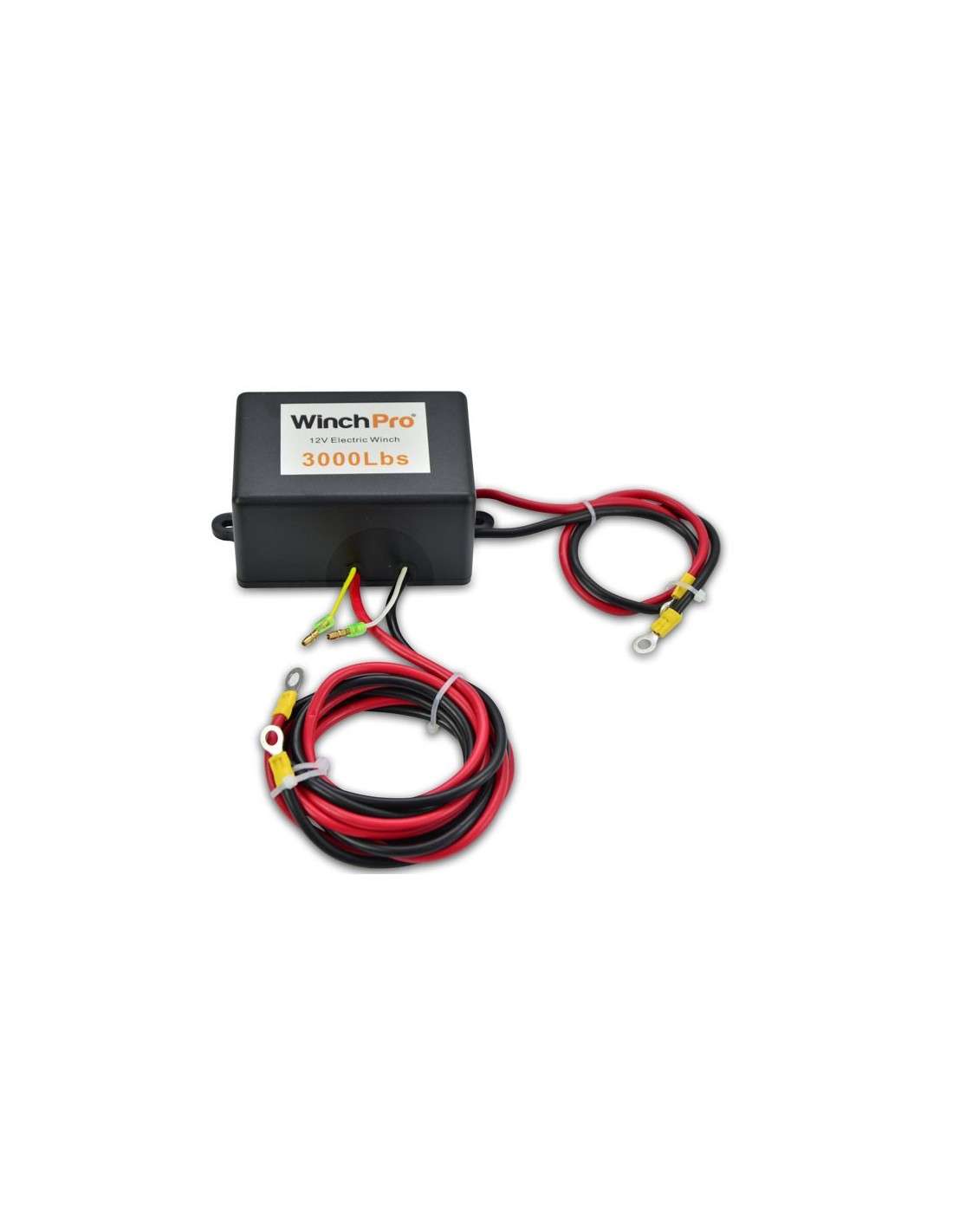 Cabrestante electrico 12v 1360Kg WinchPro - Cabrestante Eléctrico 12V 1360kg/3000lbs, 12m De Cuerda De Acero, 2 Mandos A Distancia (1 Inalámbrico, 1 Cable), Placa De Montaje, Ideal Para Atv, Buggies, Remolques, Quads Y Barcos