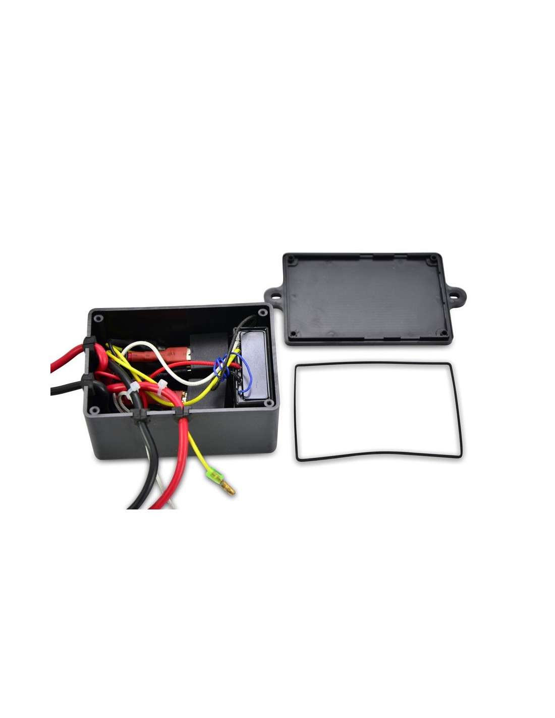 Cabrestante electrico 12v 1360Kg WinchPro - Cabrestante Eléctrico 12V 1360kg/3000lbs, 12m De Cuerda De Acero, 2 Mandos A Distancia (1 Inalámbrico, 1 Cable), Placa De Montaje, Ideal Para Atv, Buggies, Remolques, Quads Y Barcos