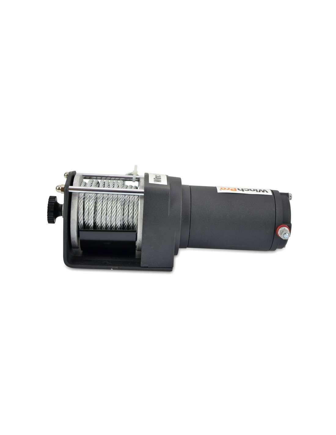 Cabrestante electrico 12v 1360Kg WinchPro - Cabrestante Eléctrico 12V 1360kg/3000lbs, 12m De Cuerda De Acero, 2 Mandos A Distancia (1 Inalámbrico, 1 Cable), Placa De Montaje, Ideal Para Atv, Buggies, Remolques, Quads Y Barcos
