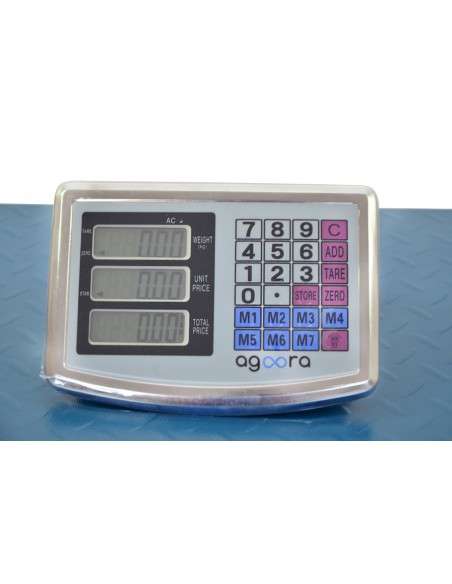 Báscula Industrial Inalámbrica De 300kg/50g, Pantalla Digital De Lcd De Doble Cara, Plataforma Grande De Acero Reforzada De 40x50cm, Báscula Pesada Para Paquetes Postales - Grandmaster