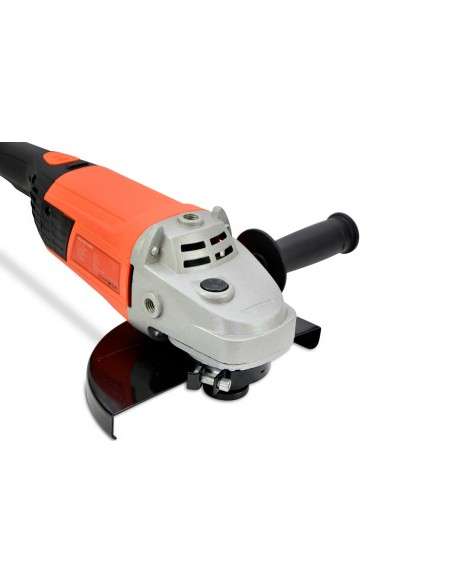 Spark - Amoladora angular 2400W, diámetro de disco 230 mm, 5500rpm, 220V, protector de rueda y mango auxiliar regulable de 3 posiciones