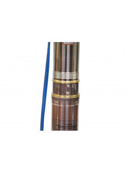 Grandmaster - Bomba De Agua Sumergible Para Pozo, 2200W, 5,7m3/h, Acero Inoxidable, Profundidad Máxima 40m, Cable Eléctrico 22m, 2850RPM, IP68, Bomba Eléctrica 1,5", 26 Impulsores De Plastico