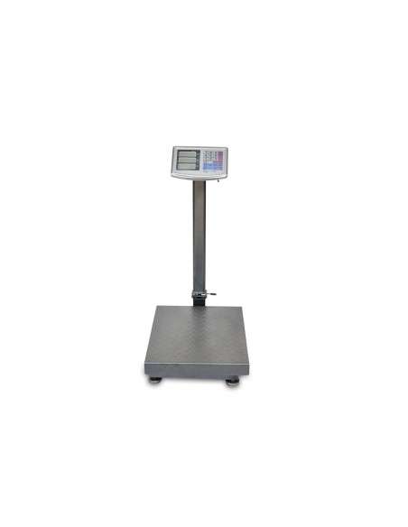 AgoraDirect - Báscula Industrial 300kg/50g, Pantalla LCD Digital, Plegable, Balanza De Plataforma Reforzada 40x50cm, Acero Tratada Térmicamente, Báscula De Paquetes Postales Para Pesaje