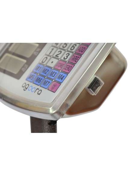 AgoraDirect - Báscula Industrial 300kg/50g, Pantalla LCD Digital, Plegable, Balanza De Plataforma Reforzada 40x50cm, Acero Tratada Térmicamente, Báscula De Paquetes Postales Para Pesaje