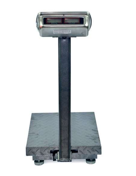 Grandmaster - Báscula Industrial 500kg/100g, Pantalla LCD Digital De Doble Cara, Plegable, Balanza De Plataforma Reforzada De Acero 45x60cm, Báscula De Paquetes Postales De Alta Resistencia Para Pesaj