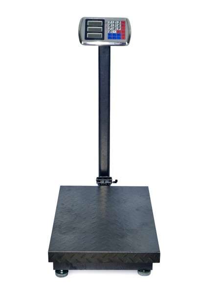 Grandmaster - Báscula Industrial 500kg/100g, Pantalla LCD Digital De Doble Cara, Plegable, Balanza De Plataforma Reforzada De Acero 45x60cm, Báscula De Paquetes Postales De Alta Resistencia Para Pesaj