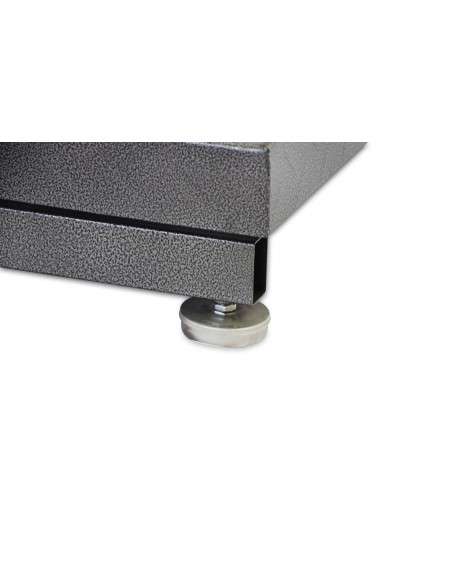 Grandmaster - Báscula Industrial 500kg/100g, Pantalla LCD Digital De Doble Cara, Plegable, Balanza De Plataforma Reforzada De Acero 45x60cm, Báscula De Paquetes Postales De Alta Resistencia Para Pesaj