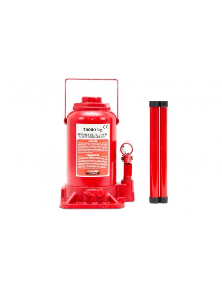 Grandmaster - Gato Hidráulico Para Coche 20t (20000kg), Altura De Elevación Mín./Máx. 235mm-405mm, Gato De Coche Con Válvula De Seguridad, Gato Hidráulico De Botella