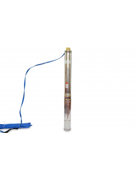 Grandmaster - Bomba De Agua Sumergible Para Pozo, 1100W/1.5HP, 10.5m3/h, Acero Inoxidable, Profundidad Máxima 40m, Cable Eléctrico 22m, 2850RPM, IP68, Bomba Eléctrica 2" , 16 Impulsores