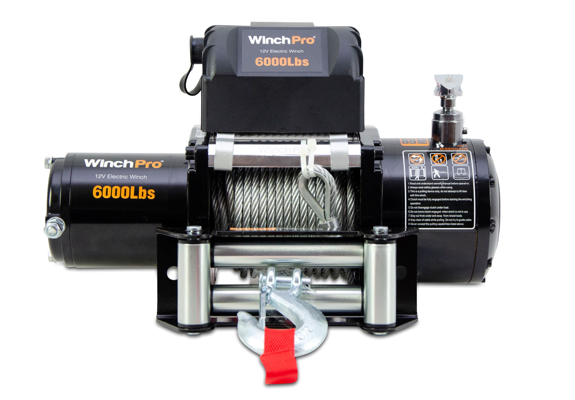 WinchPro - Cabrestante Eléctrico 12V 5900kg/13000lbs, 26m De