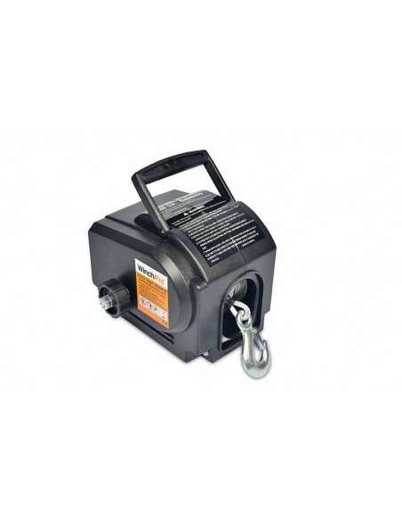 WinchPro - Cabrestante Eléctrico 12V 900kg/2000lbs, 9,2m De Cuerda De Acero, Mando A Distancia De Mano Con 3m De Cable Incluido, Ideal Para Atv, Buggies, Trailers Quads Y Barcos