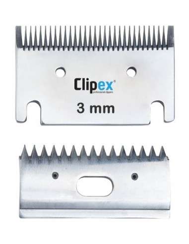 Clipex - Cuchilla Para Esquiladora De Caballos, Anchura De La Hoja 85mm, Espesor 4mm, Hoja Para Cortadora Eléctrica Para Caballos, Vacas, Perros Grandes