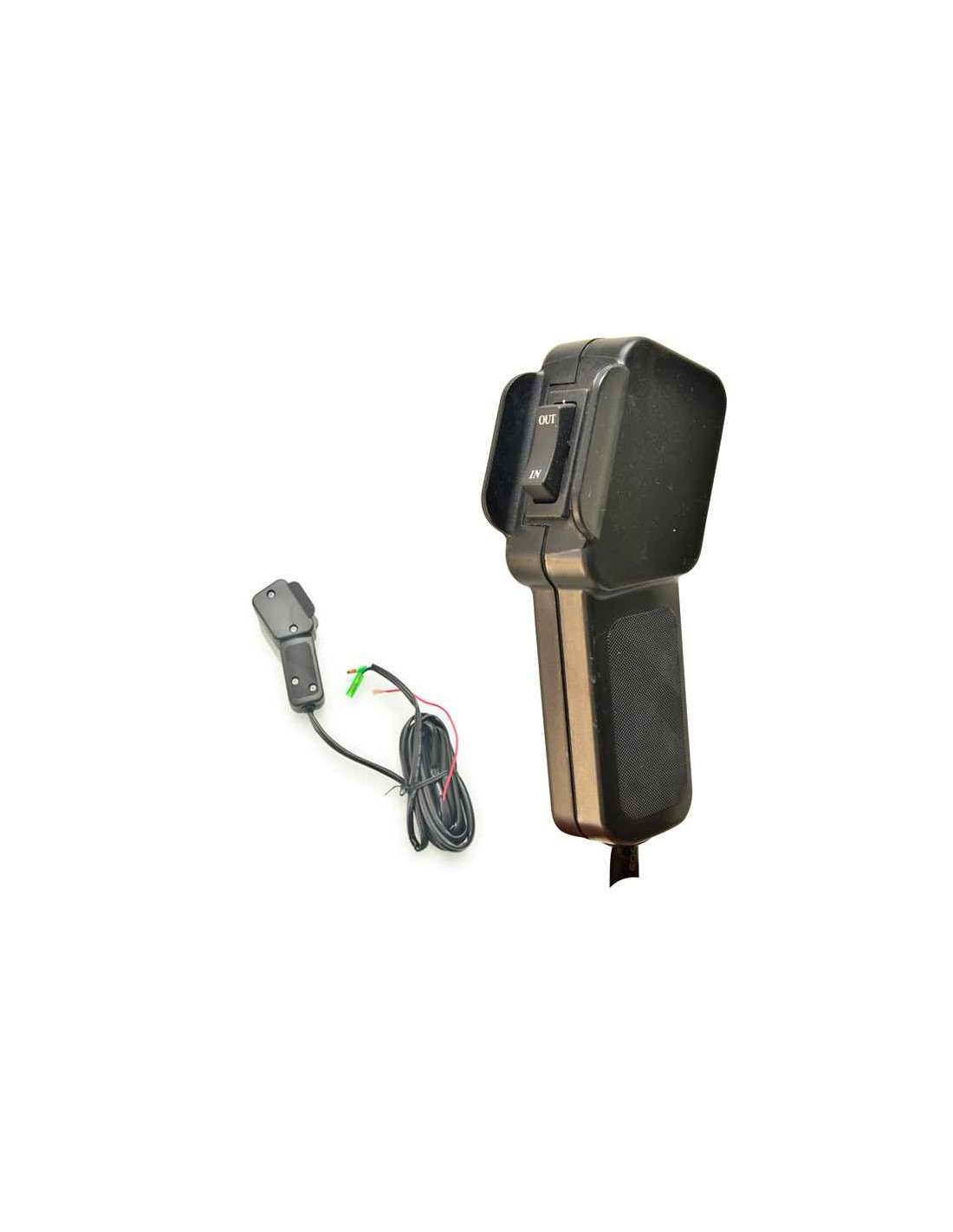 Cabrestante electrico 12v 1360Kg WinchPro - Cabrestante Eléctrico 12V 1360kg/3000lbs, 12m De Cuerda De Acero, 2 Mandos A Distancia (1 Inalámbrico, 1 Cable), Placa De Montaje, Ideal Para Atv, Buggies, Remolques, Quads Y Barcos