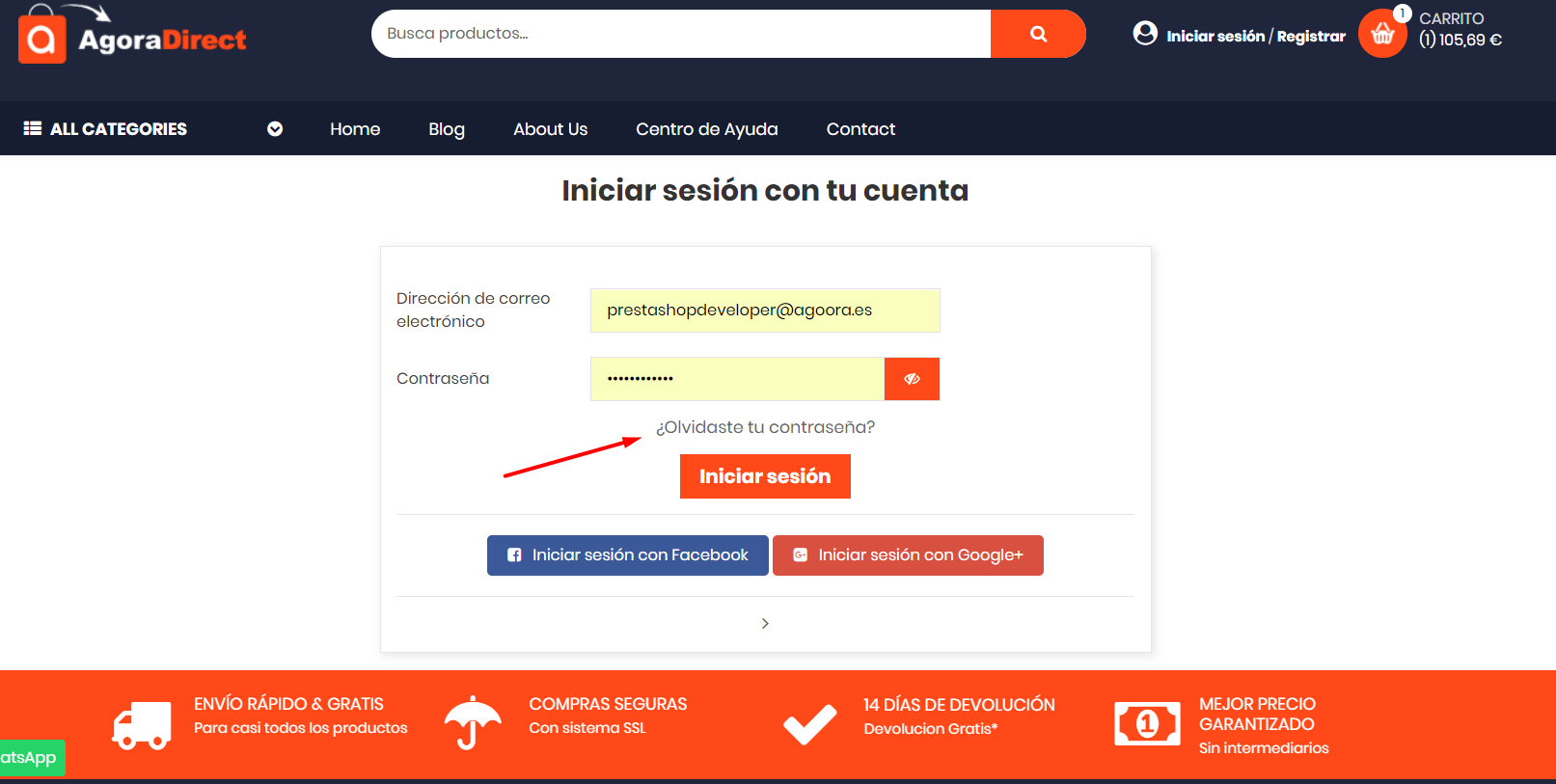 Recuperar contrasena